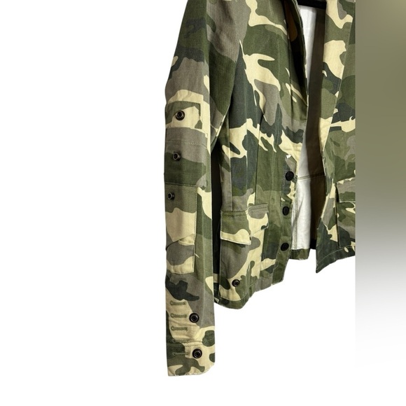 ZADIG & VOLTAIRE Camo Button Front Cargo Jacket Size Small - Picture 5 of 14
